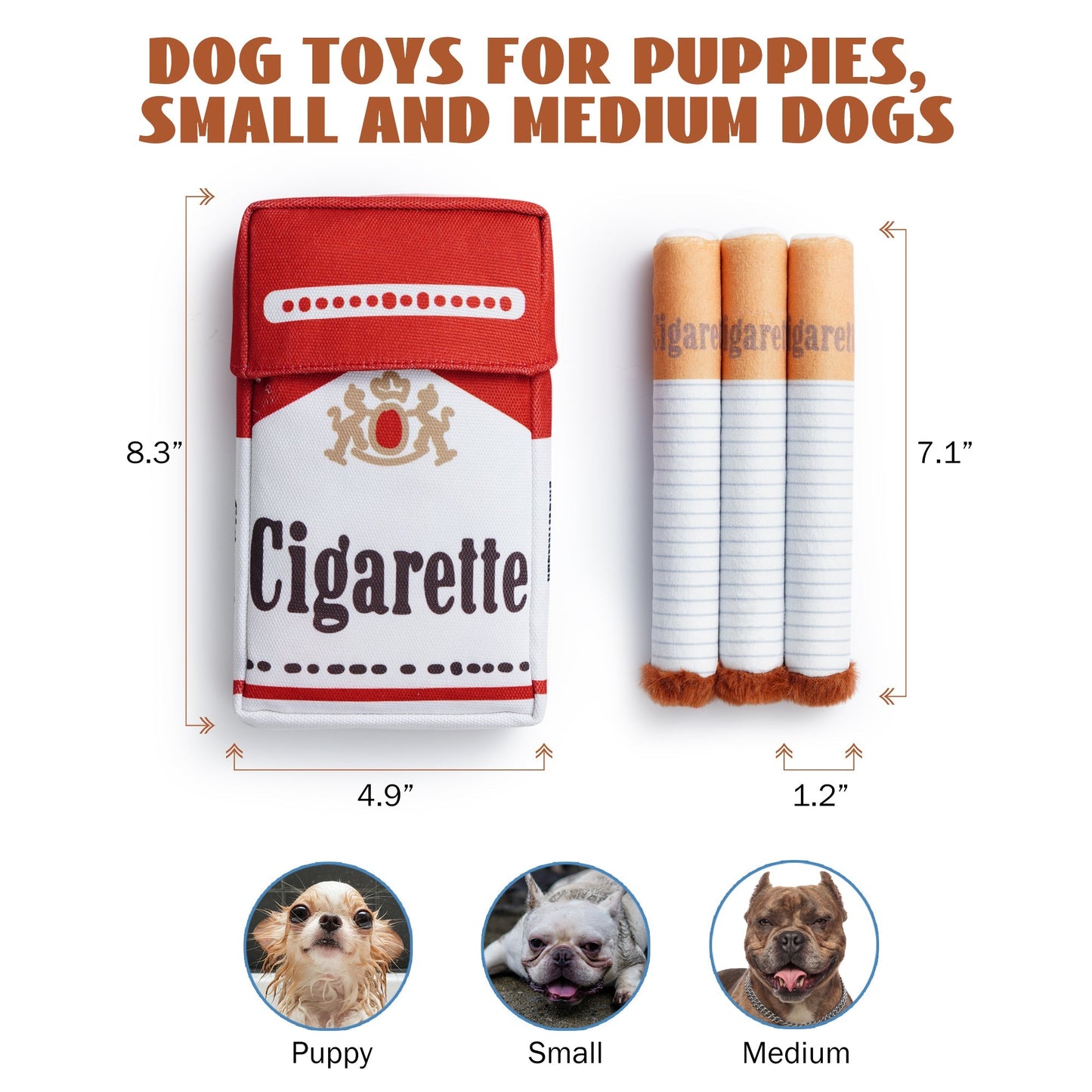 Nocciola 3 Packs Giggle Puff Stick Toys with a Box