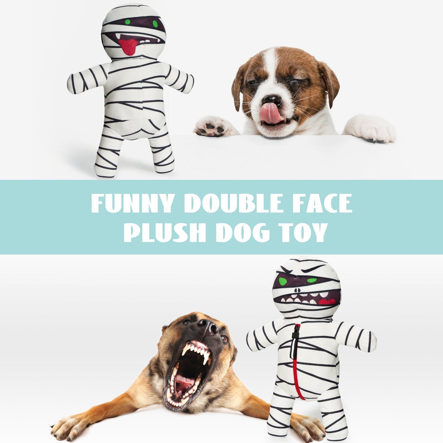 Nocciola Halloween Zombie Mummy Dog Toys with Organs