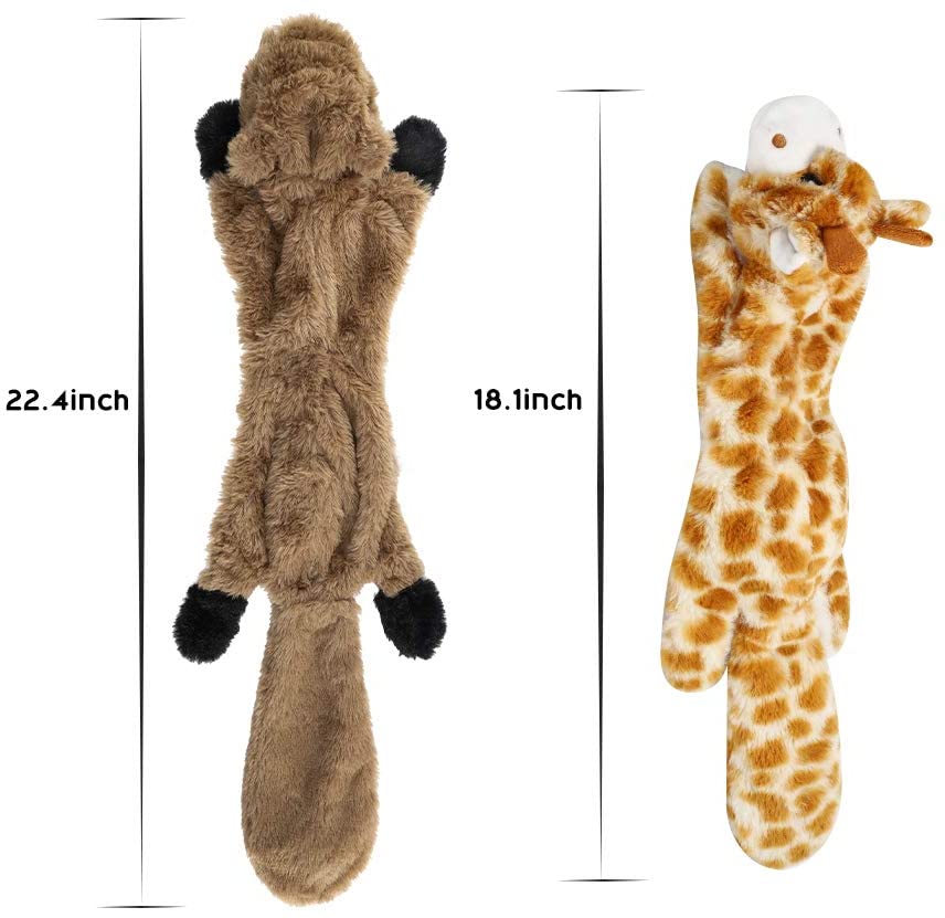 Nocciola 5 PCS Crinkle Plush Dog Toys