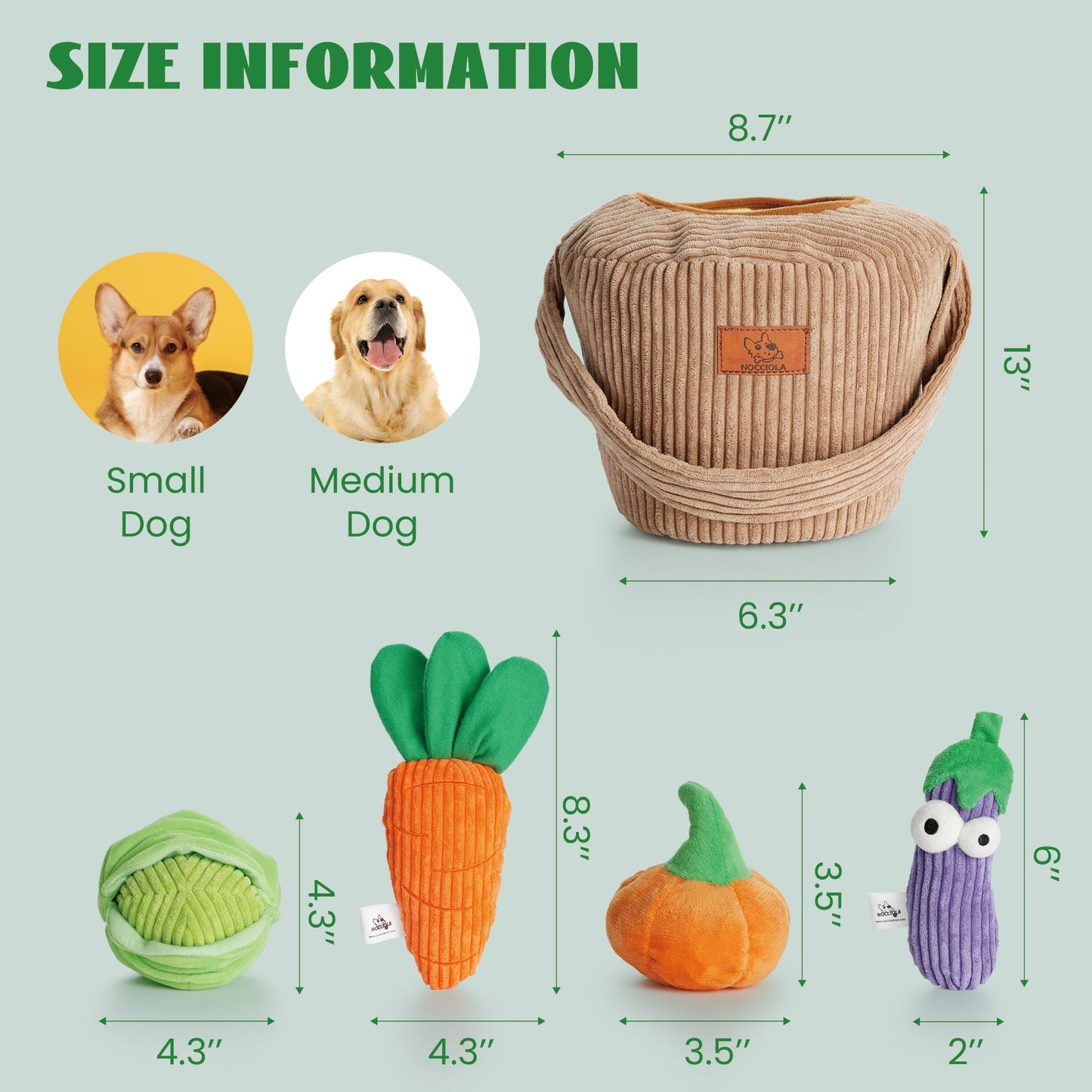 15 Pack Grocery Bag Dog Squeaky Toys