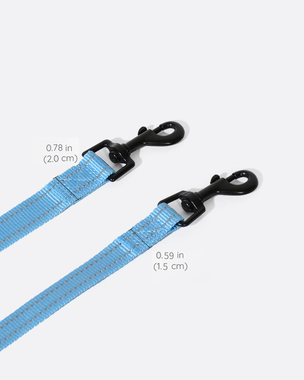 Simply Soft Reflective Dog Leash - Sky Blue
