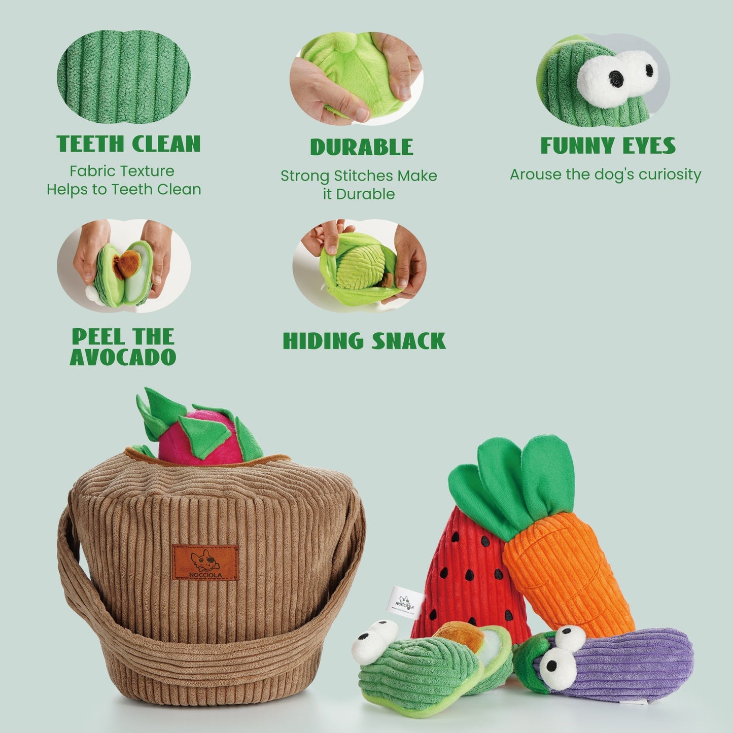 15 Pack Grocery Bag Dog Squeaky Toys