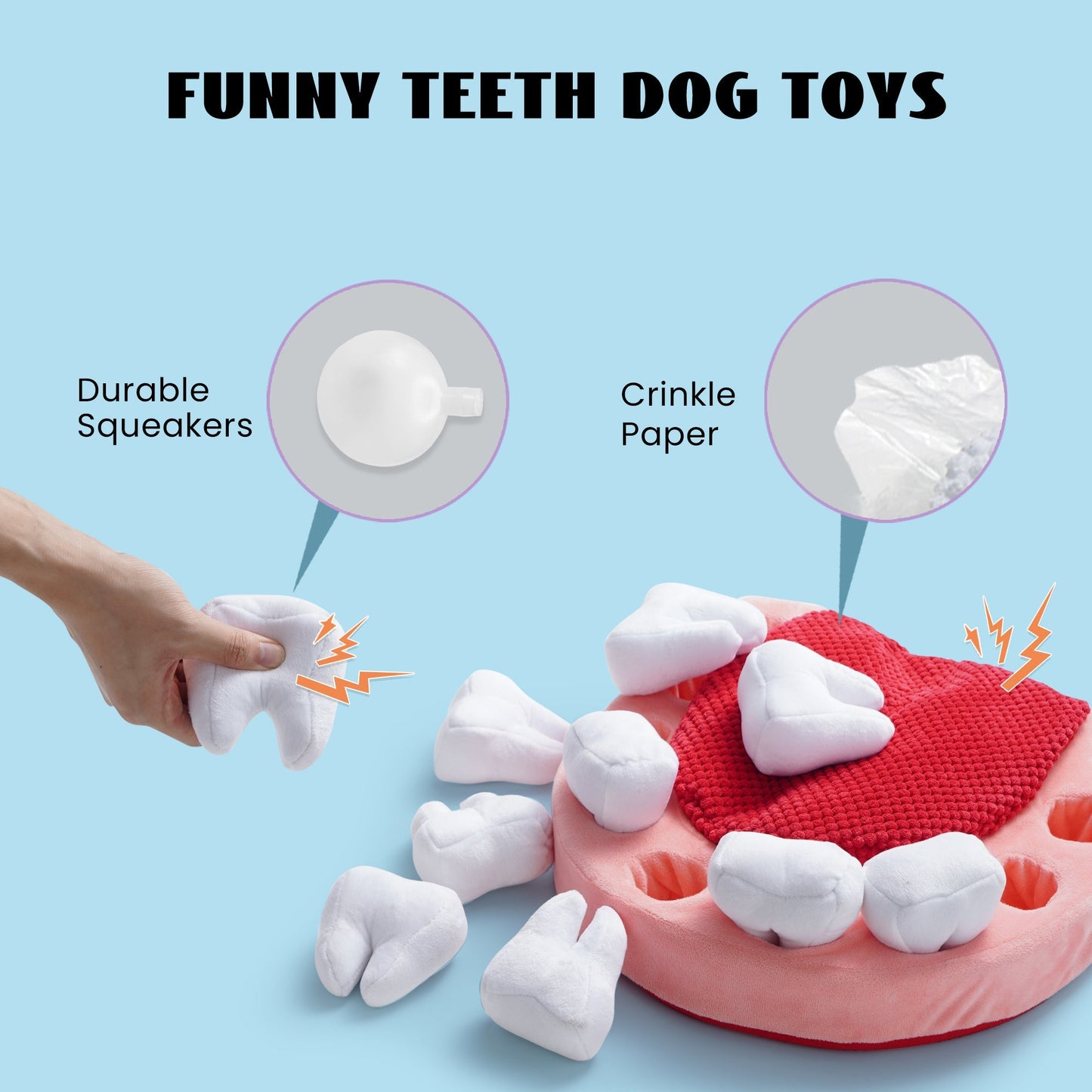 Nocciola Teeth Enrichment Puzzle Dog Toys