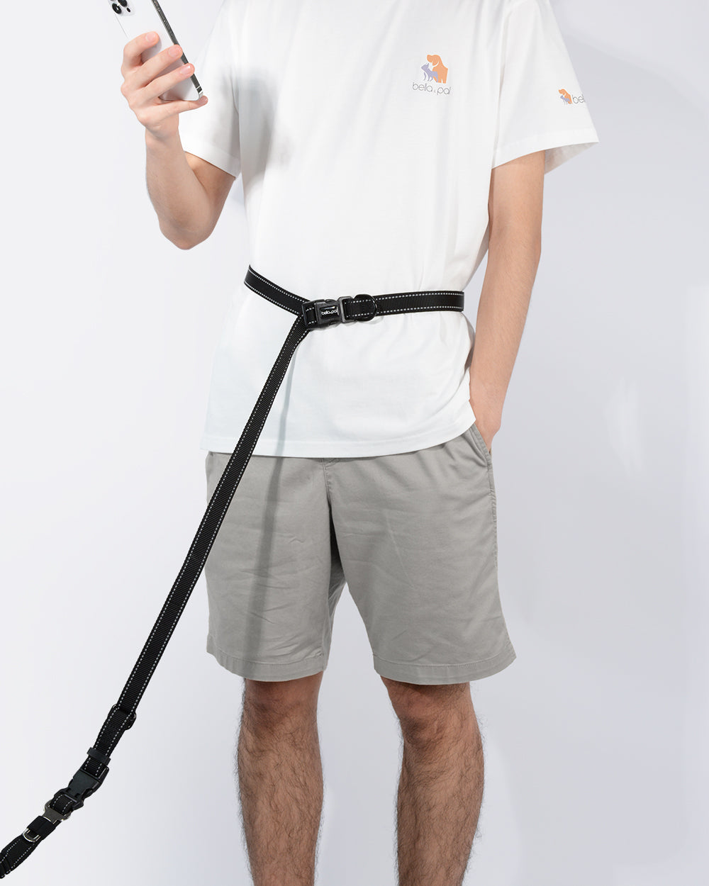 Ultimate 6-in-1 Hands-Free Dog Leash - Black