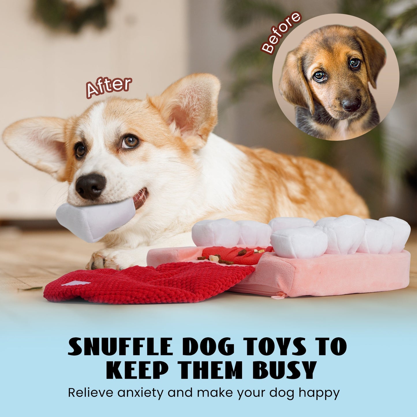 Nocciola Teeth Enrichment Puzzle Dog Toys