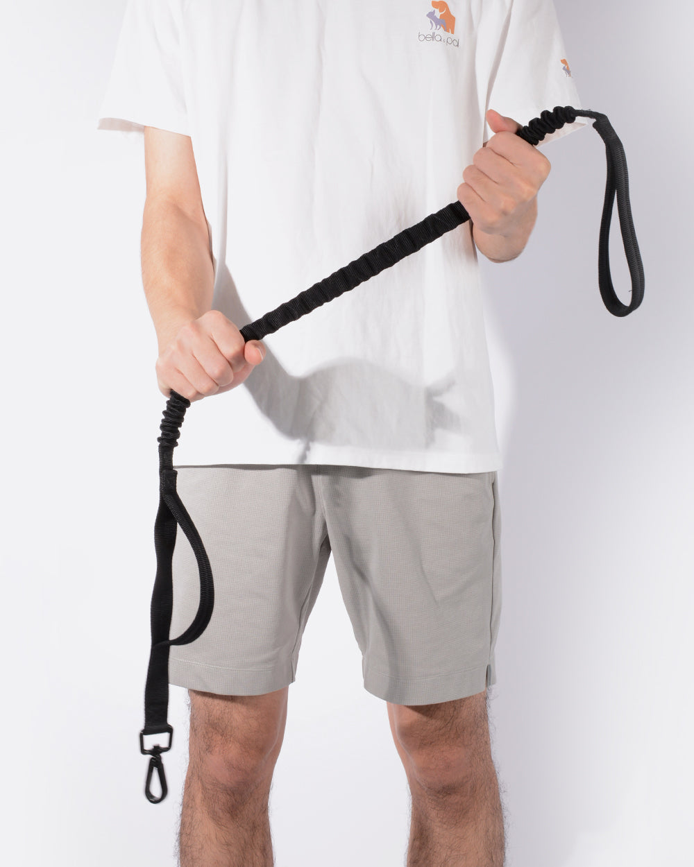 Heavy Duty Bungee Dog Leash - Classic Black