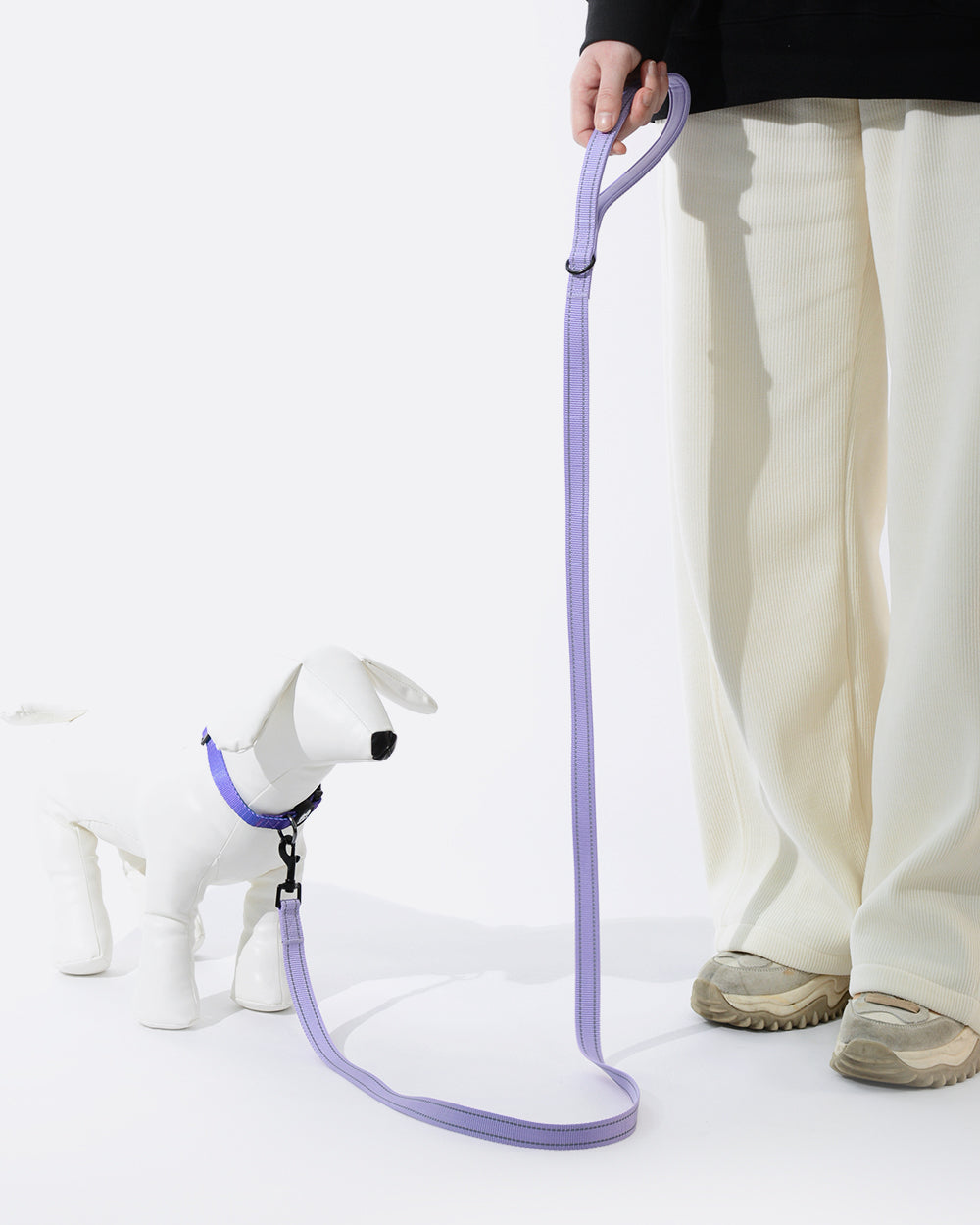 Simply Soft Reflective Dog Leash - Lavender