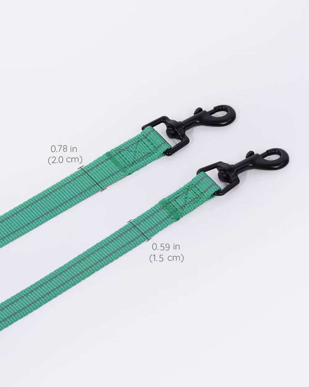 Simply Soft Reflective Dog Leash - Emerald
