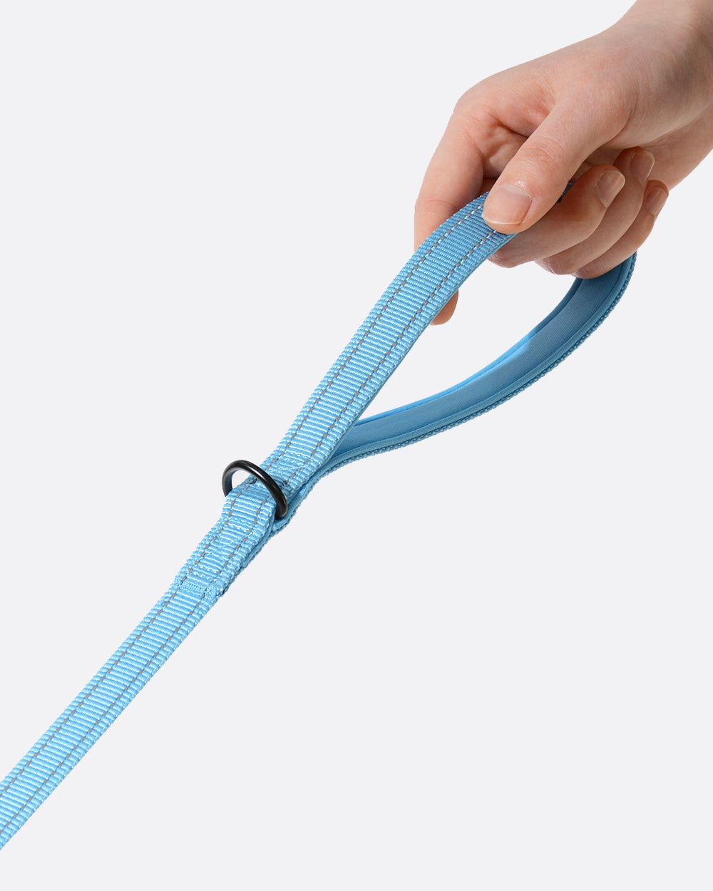 Simply Soft Reflective Dog Leash - Sky Blue