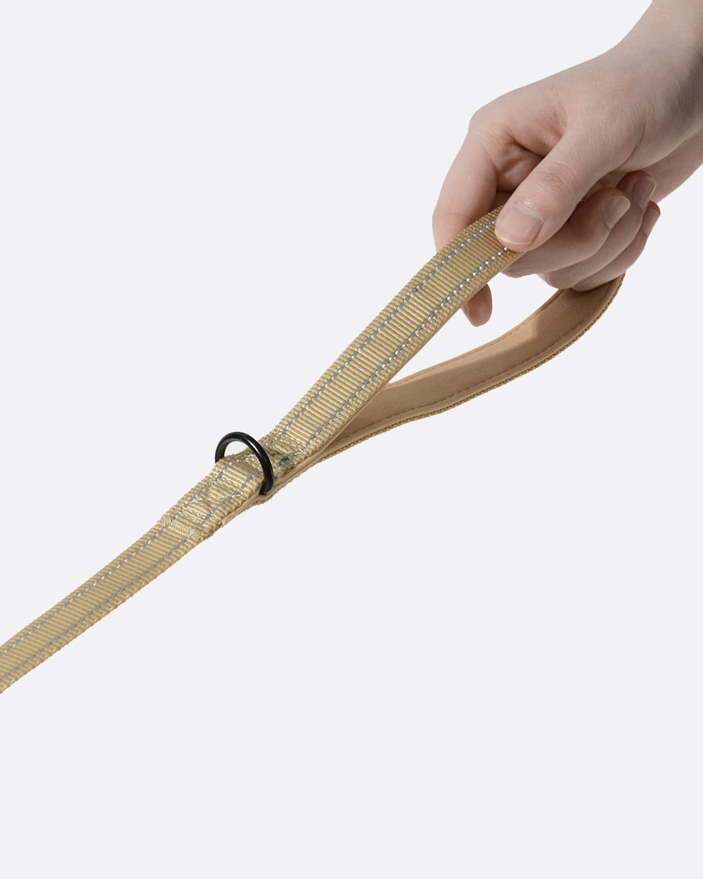Simply Soft Reflective Dog Leash - Tan
